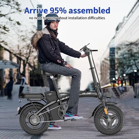 Folding Electric Bike for Adults, Peak 500W Motor,23MPH Max Speed Foldable Electric Bicycles,14" Ebike, 48V12AH Battery 35 Miles PAS Range Mini E Bikes for Adults and Teens in Saudi Arabia