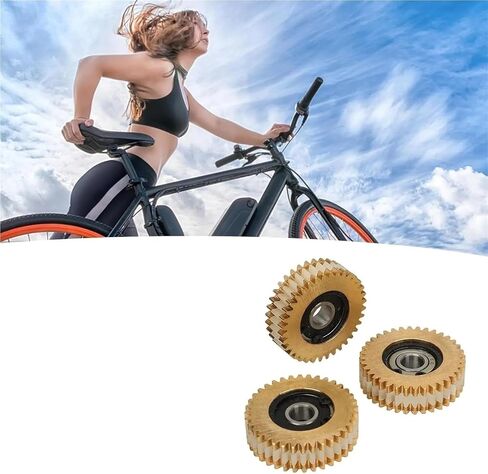 3 قطعة تروس المحرك النحاسي مع تحمل 36 الأسنان Ebike محور عجلات ترس المحرك 38x12 مللي متر معدات نقل الطاقة in Kuwait
