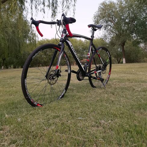 دراجة الطريق EUROBIKE، دراجة ذات 21 سرعة مع فرامل قرصية، عجلات 700C للرجال والنساء، إطار 49 سم/54 سم للكبار لركوب الدراجات in Kuwait