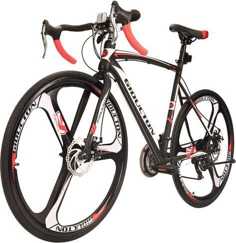 EUROBIKE YH-XC550 الطريق الدراجة للرجال 54 سنتيمتر الإطار دراجة 700C عجلات الألومنيوم الحافات 21 سرعة المزدوج مكبح قرصي ركاب الدراجات in Kuwait