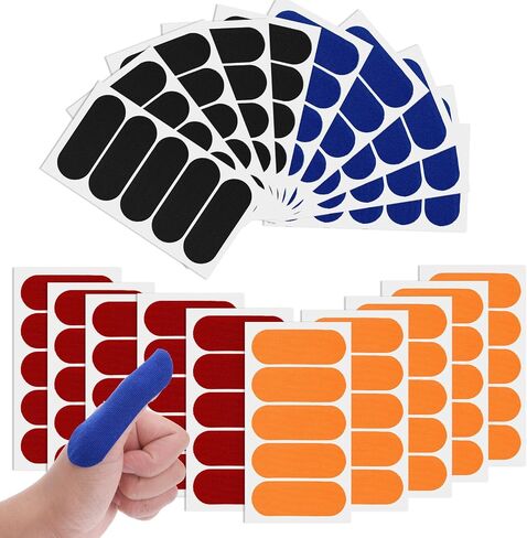 Larrel 100PCS Bowling Tape, 2.8x7.5cm/1.1x3inch Bowling Finger Tape, 4 Colors Bowling-Ball Thumb Tapes, Bowler Protective Tapes for Women and Men, Bowling-Accessories for Bowlers Exercise Sport in Saudi Arabia