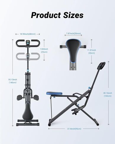 Squat Machine, MERACH R07 2 in 1 Squat Rowing Machine, Easy Setup & Foldable Exercise Equipment, Glute Trainer Machine, Glutes & Leg Home Workout Machine in Saudi Arabia