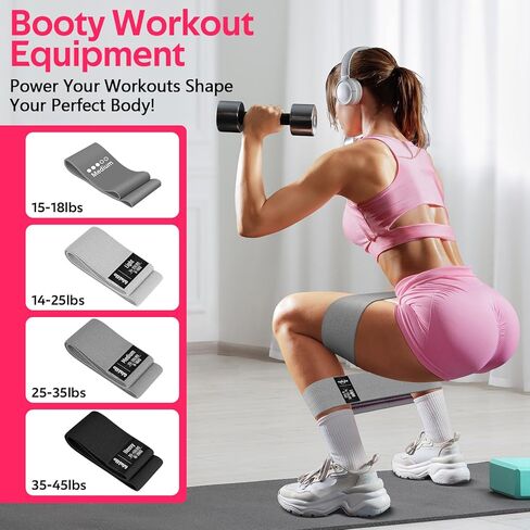 WALITO Pilates Ring Set for Women, Home Pilates Equipment Kit with Resistance Bands, Figure 8 Workout Bands, Magic Circle, Mini Ball, Compact Toning Fitness Essentials Starter Set Accessories Gift in Kuwait