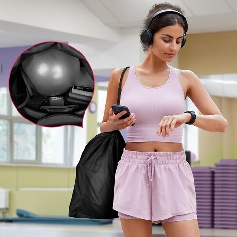 WALITO Pilates Ring Set for Women, Home Pilates Equipment Kit with Resistance Bands, Figure 8 Workout Bands, Magic Circle, Mini Ball, Compact Toning Fitness Essentials Starter Set Accessories Gift in Kuwait