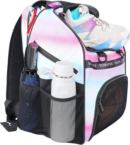 YOREPEK Basketball Bag, Large Basketball Backpack with Shoe Compartment and Ball Holder Sports Backpack for daughter son, Water Resistant for Sport Training Equipment Fits Volleyball Gym in Saudi Arabia