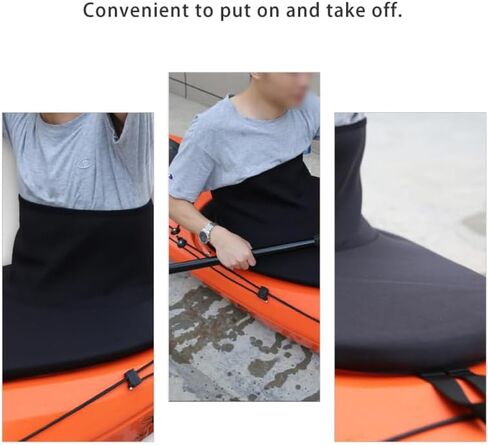 Kayak Spray Deck Skirt Canoe Kayaking Accessory Waterproof Neoprene Sprayskirt Elastic Straps Size 85-105cm in Saudi Arabia