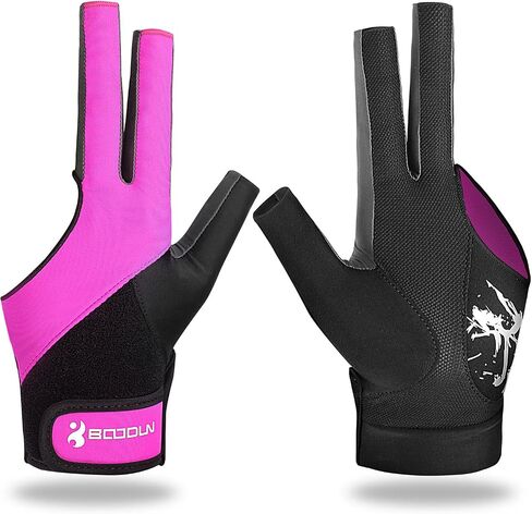 YFY Billiard Pool Gloves for Left Hand 3 Finger, Splicing Process, Snooker Cue Sport Glove Popular Sizes for Men & Women in Kuwait