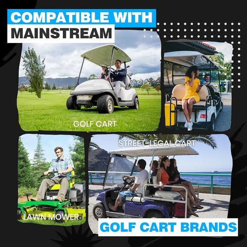 51.2V 105Ah Lithium Golf Cart Battery, Built-in Smart 200A BMS, with Touch Monitor & Mobile APP, VATRER POWER 4000+ Cycles Rechargeable LiFePO4 Battery, Max 10.24kW, Perfect for Golf Carts in Saudi Arabia