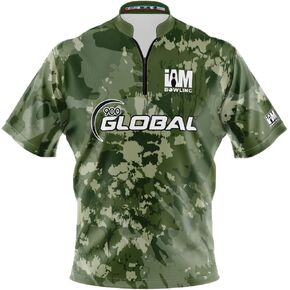 Logo Infusion Dye-Sublimated Bowling Jersey (Sash Collar) - I AM Bowling Fun Design 2053-9G - 900 Global - Army CAMO (X-Large) in Saudi Arabia