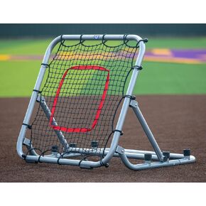 Baseball Softball Pro Rebounder Net 3'x3' -Portable Pitch Back Screen, Practice Game-Speed High Velocity reps- Fielding, Throwing, Catching Drills, Upgraded Non-Slip Base Pads, Durable Indoor/Outdoor in Saudi Arabia