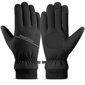Winter Waterproof Ski Gloves Men Women, Snow Warm Cycling Cold Weather, Driving Biking Running in Saudi Arabia
