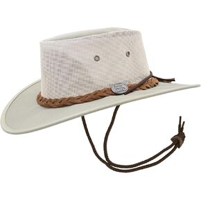 1048 Canvas Cooler - Australian Drover Sun Hats for Men - Durable Canvas, Airflow Mesh, Lightweight, Wide Brim in Saudi Arabia