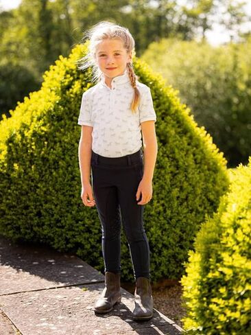 LeMieux Mini Bella Show Shirt - Kids Horse Riding Short Sleeve Top - Children's Equestrian Apparel in Saudi Arabia
