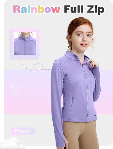 FitsT4 Sports Girls Fleece Equestrian Shirt Horse Riding Jacket Fall Winter Warm Horseback Riding Shirts Athletic Outwear in Saudi Arabia
