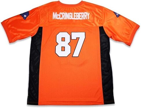 قميص كرة القدم H #87 وحيد القرن، برتقالي وأبيض، مخيط من MCCRINGLEBERRY in Saudi Arabia