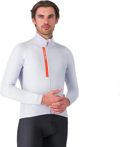 جيرسي Entrata الحراري للرجال من Castelli، طبقة أساسية معزولة من الصوف بسحاب وأكمام طويلة لركوب الدراجات على الطرق الشتوية وركوب الدراجات على الحصى in Kuwait
