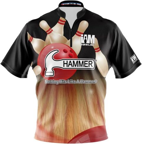 Logo Infusion Dye-Sublimated Bowling Jersey (Sash Collar) - I AM Bowling Fun Design 2069-HM - Hammer in Saudi Arabia