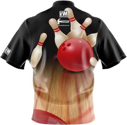 Logo Infusion Dye-Sublimated Bowling Jersey (Sash Collar) - I AM Bowling Fun Design 2069-HM - Hammer in Saudi Arabia