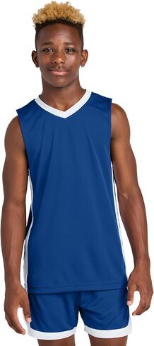 SPORT-TEK Youth Rival Basketball Rev Jersey YST900 in Saudi Arabia