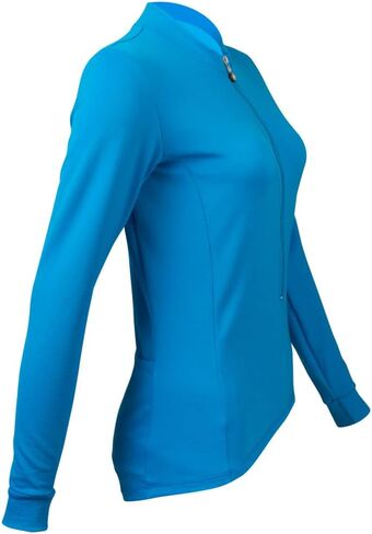 AERO|TECH|DESIGNS | Women's Swift Cycling Jersey | Long Sleeve Brushed Fleece | Made in USA in Saudi Arabia