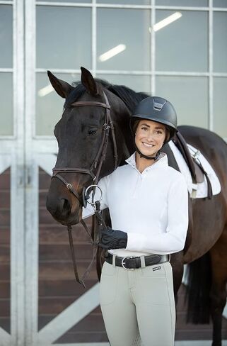 قميص Kerrits Women's Winter Circuit Show - قميص دافئ مبطن بالصوف لمسابقات الفروسية الشتوية وصيد الثعالب in Kuwait