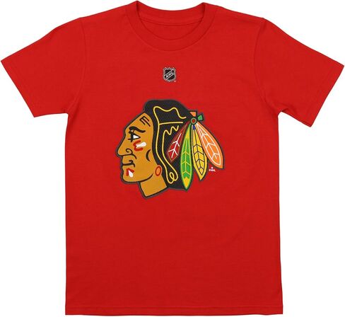 Reebok Chicago Blackhawks Trevor Van Riemsdyk #57 NHL Big Boys Youth Short Sleeve Tee, Red (Red, Medium (10-12)) in Saudi Arabia