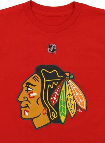 Reebok Chicago Blackhawks Trevor Van Riemsdyk #57 NHL Big Boys Youth Short Sleeve Tee, Red (Red, Medium (10-12)) in Saudi Arabia