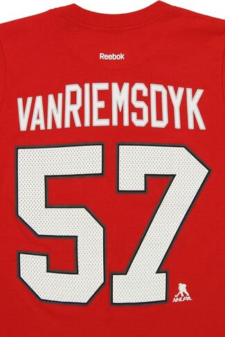 Reebok Chicago Blackhawks Trevor Van Riemsdyk #57 NHL Big Boys Youth Short Sleeve Tee, Red (Red, Medium (10-12)) in Saudi Arabia