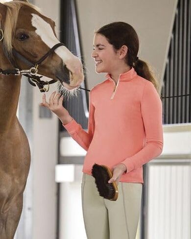 قميص Dover Saddlery CoolBlast 100 Kids Equestrian Colleen بأكمام طويلة in Saudi Arabia