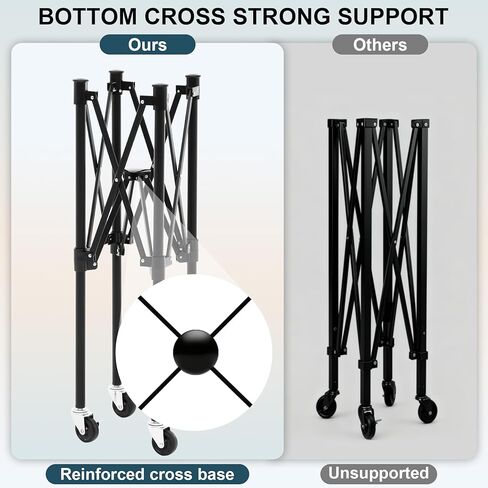 قادوس كرة تنس كبير جدًا، يحمل 200 كرة، سلة كرات تنس قابلة للطي مع عجلات وحقيبة قابلة للإزالة، عربة كرة مخلل خفيفة الوزن للبيسبول/الكرة اللينة، للتدريب/التدريس، أسود in Kuwait