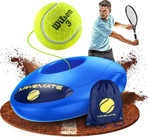Tennis-Trainer Set with Wilson® Tennis Ball | Innovative Ball Game for Outdoors, in The Garden, in The Park for Children & Adults | Incl. Transport Bag & Exercise Videos in Saudi Arabia