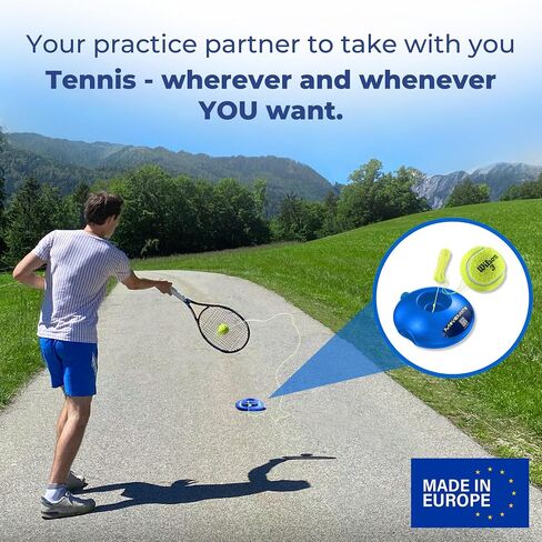Tennis-Trainer Set with Wilson® Tennis Ball | Innovative Ball Game for Outdoors, in The Garden, in The Park for Children & Adults | Incl. Transport Bag & Exercise Videos in Saudi Arabia