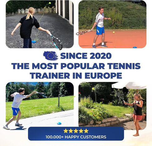 Tennis-Trainer Set with Wilson® Tennis Ball | Innovative Ball Game for Outdoors, in The Garden, in The Park for Children & Adults | Incl. Transport Bag & Exercise Videos in Saudi Arabia