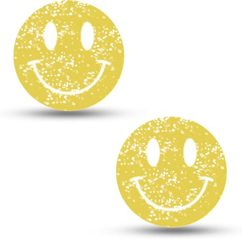 Tennis Racket Dampener - Glitter Smiley Face Designs - Vibration & Noise-Reducing Tennis Shock Absorber for Racquets - Secure, Easy-Install Accessories for Players of All Levels in Kuwait