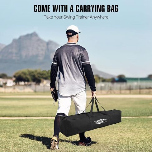 Baseball Swing Trainer with 4 Power Bands,Auto Reset Baseball Hitting Trainer,Softball Swing Trainer,Height Adjustable 31-47 inches Baseball Training Equipment Improve Power,Speed in Saudi Arabia