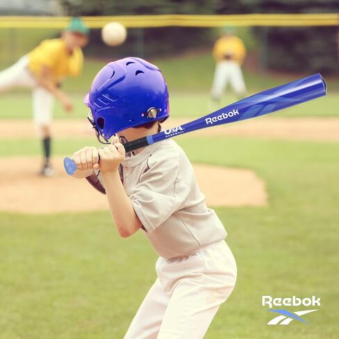 Reebok - T Ball Bat, 26-Inch Aluminum Bat for Kids & Youth, Baseball Bat for Practice, Training, and Beginners (Blue) in Saudi Arabia