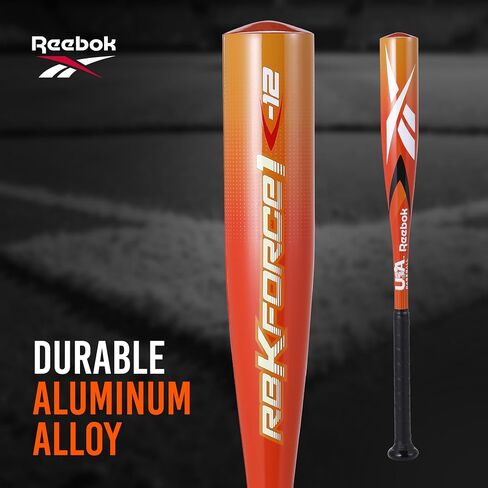 Reebok - T Ball Bat, 25-Inch Aluminum Bat for Kids & Youth, Baseball Bat for Practice, Training, and Beginners (Orange) in Saudi Arabia