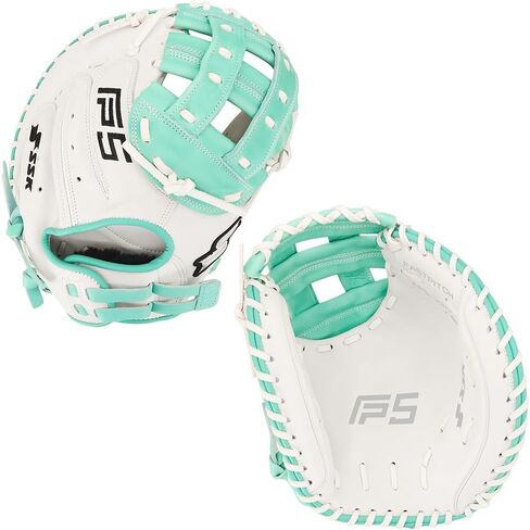قفاز SSK FP5 Fastpitch Softball Catcher's Mitt 33 بوصة - 34 بوصة لليد اليمنى واليسرى، قفاز كرة لينة مصنوع من الجلد بالكامل in Saudi Arabia