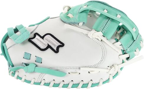 قفاز SSK FP5 Fastpitch Softball Catcher's Mitt 33 بوصة - 34 بوصة لليد اليمنى واليسرى، قفاز كرة لينة مصنوع من الجلد بالكامل in Saudi Arabia