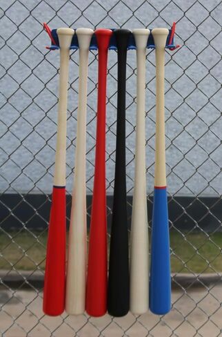 حامل مضرب البيسبول/الكرة اللينة - يحمل 12 مضربًا في الداخل أو الخارج، أزرق in Kuwait