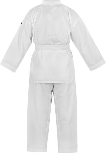 adidas Basic Taekwondo Student White Uniform - White V-Neck in Saudi Arabia