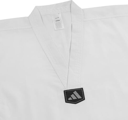adidas Basic Taekwondo Student White Uniform - White V-Neck in Saudi Arabia