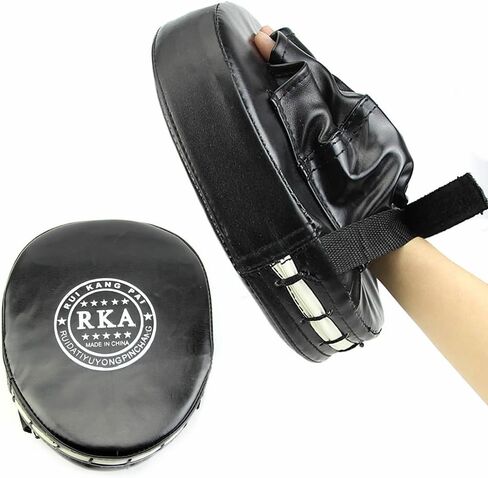 Forgun Mitt MMA Karate Combat Boxing Training Thai Kick Focus Target Punch Pad Glove (Black) in Saudi Arabia