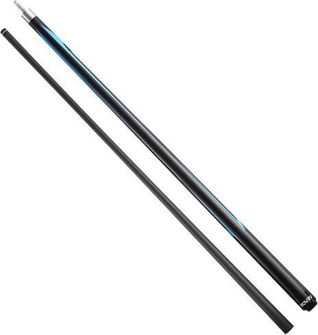 VEVOR Pool Cue، قطعة واحدة من عصا استراحة القفز، 58 بوصة و19.5 أونصة عصا حمام السباحة، عصا كسر مع عمود من ألياف الكربون وعقب عصا القيقب، فواصل ضارب ثقيلة قفز البلياردو للبالغين، المنزل، المكتب in Saudi Arabia