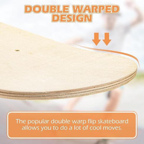 Honoson Blank Skateboard Decks Maple Skateboard Deck 7 Ply Wooden Skate Decks Natural Wood Double Tail Plain Concave Light Deck Bulk for Art Painting Home Decoration in Saudi Arabia