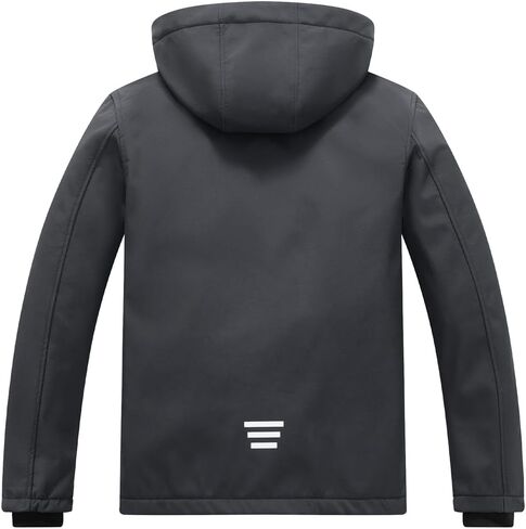 KVE Men's Softshell Jacket with Hood Waterproof Windbreaker Lightweight Rain Shell Jacket for Outdoor Hiking in Kuwait