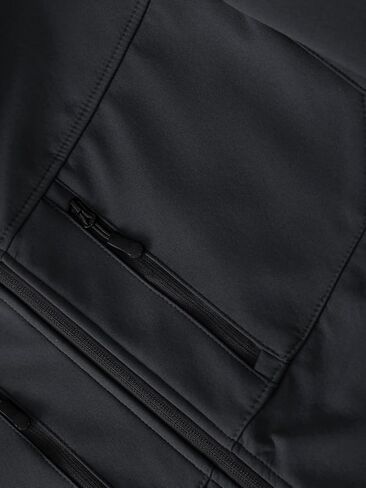 KVE Men's Softshell Jacket with Hood Waterproof Windbreaker Lightweight Rain Shell Jacket for Outdoor Hiking in Kuwait