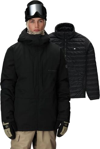 686 Men's Smarty 3-in-1 Form Jacket - 2-Layer Shell with Removable Inner Thermal Puff - Water & Weather Resistant in Saudi Arabia