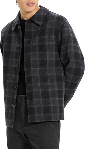 Theory Men's WP Overshirt in New Divide Check in Saudi Arabia