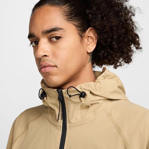 Nike Tech Men's Woven Jacket (Parachute Beige/Parachute Beige/Black, HM7151-297) Size Small in Saudi Arabia